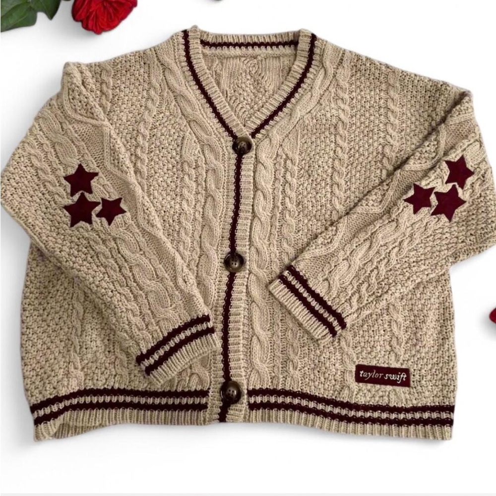 Taylor Swift Red Inspired Star Cardigan